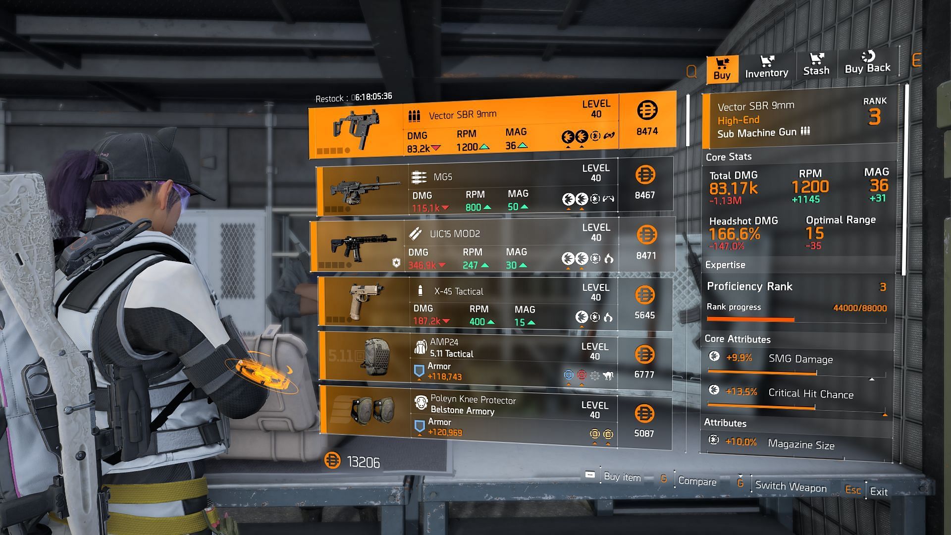 The Division 2 vendor at The Bridge Settlement in Brooklyn (Image via Sportskeeda Gaming || Ubisoft)